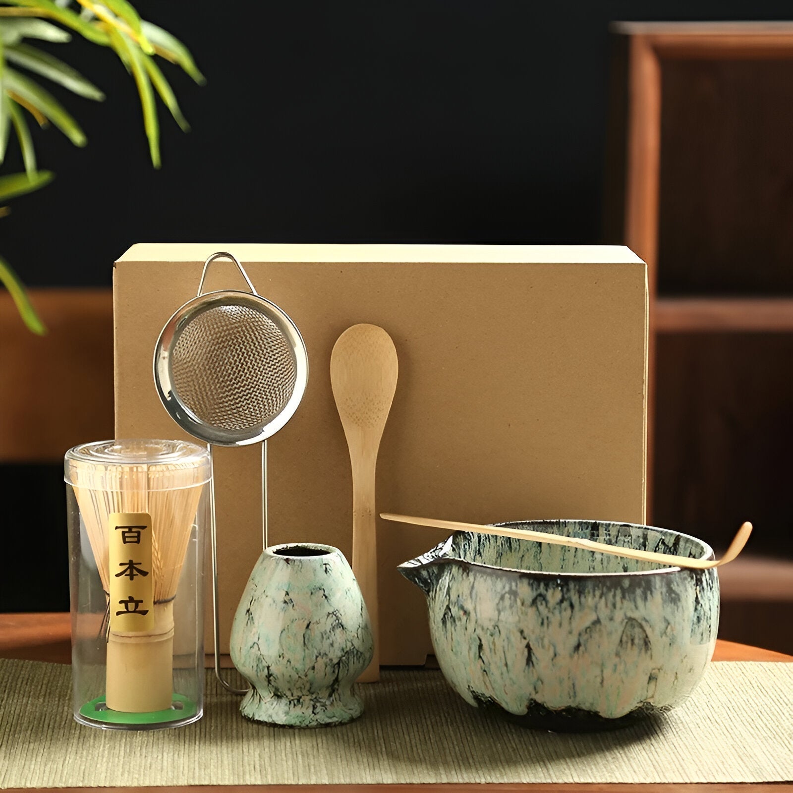 Matcha Set – Traditionele theeset als cadeau, 6-delig voor de theeceremonie, gemaakt van hoogwaardige materialen