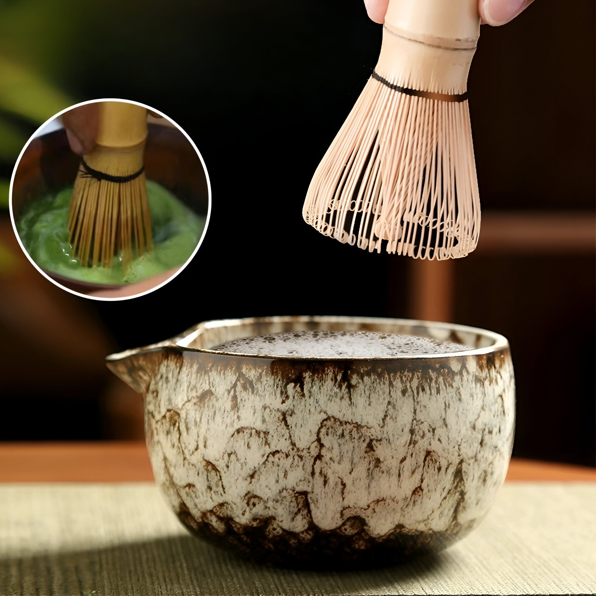 Matcha Set – Traditionele theeset als cadeau, 6-delig voor de theeceremonie, gemaakt van hoogwaardige materialen