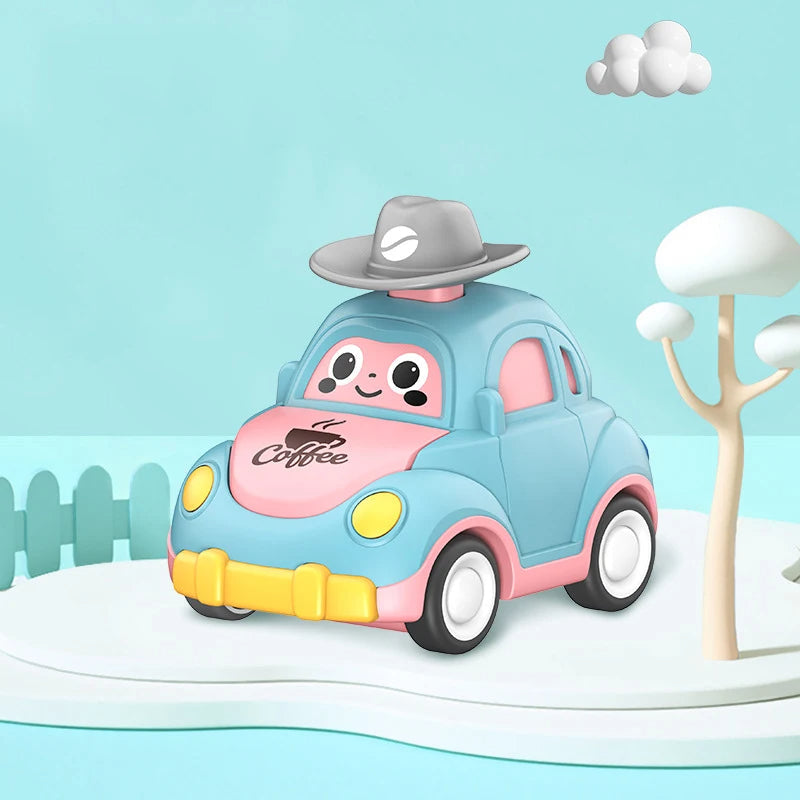 Mechanisch Opwindbare Speelgoedauto voor Kinderen – Robuust en Veilig Ontwerp, Geen Batterijen Nodig, Levendige Kleuren
