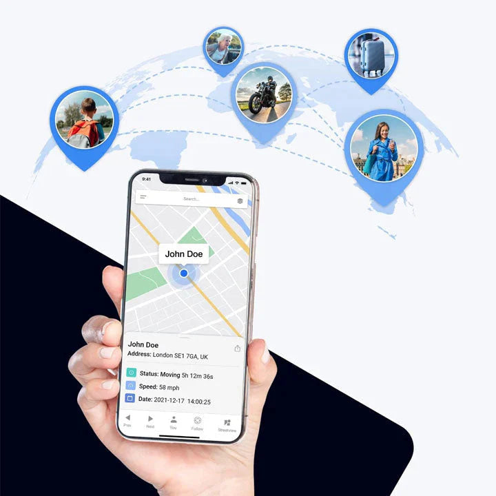 Mini Magnetische GPS Tracker Zonder Abonnement - Echt Tijd Tracking voor Veiligheid en Controle
