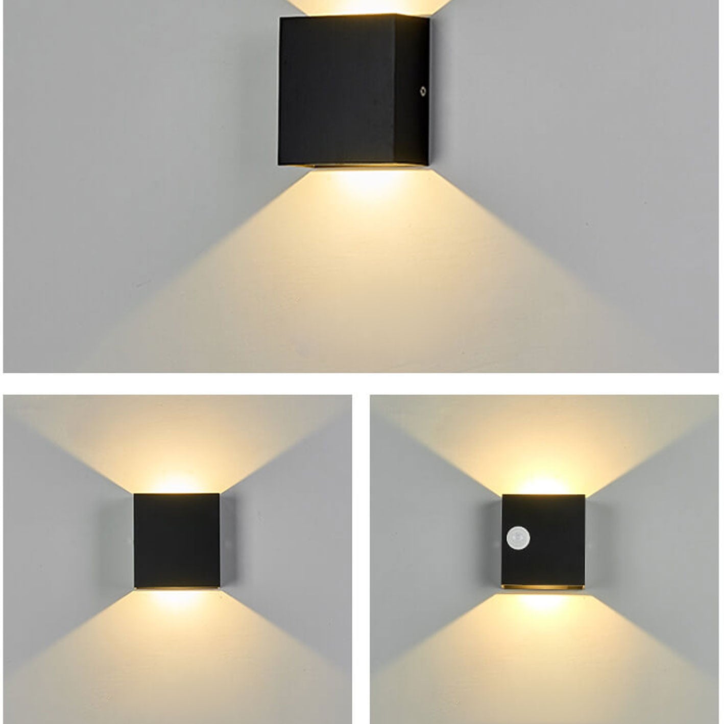 Moderne buitenlamp met bewegingssensor - LED-wandlamp voor terras en tuin