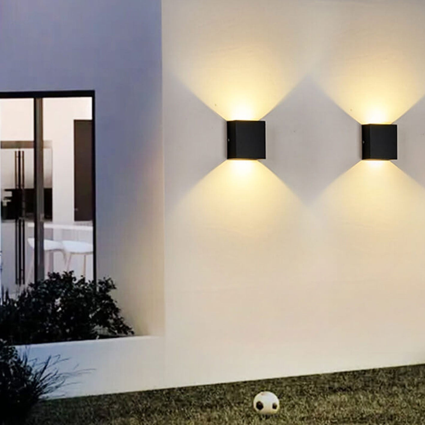 Moderne buitenlamp met bewegingssensor - LED-wandlamp voor terras en tuin