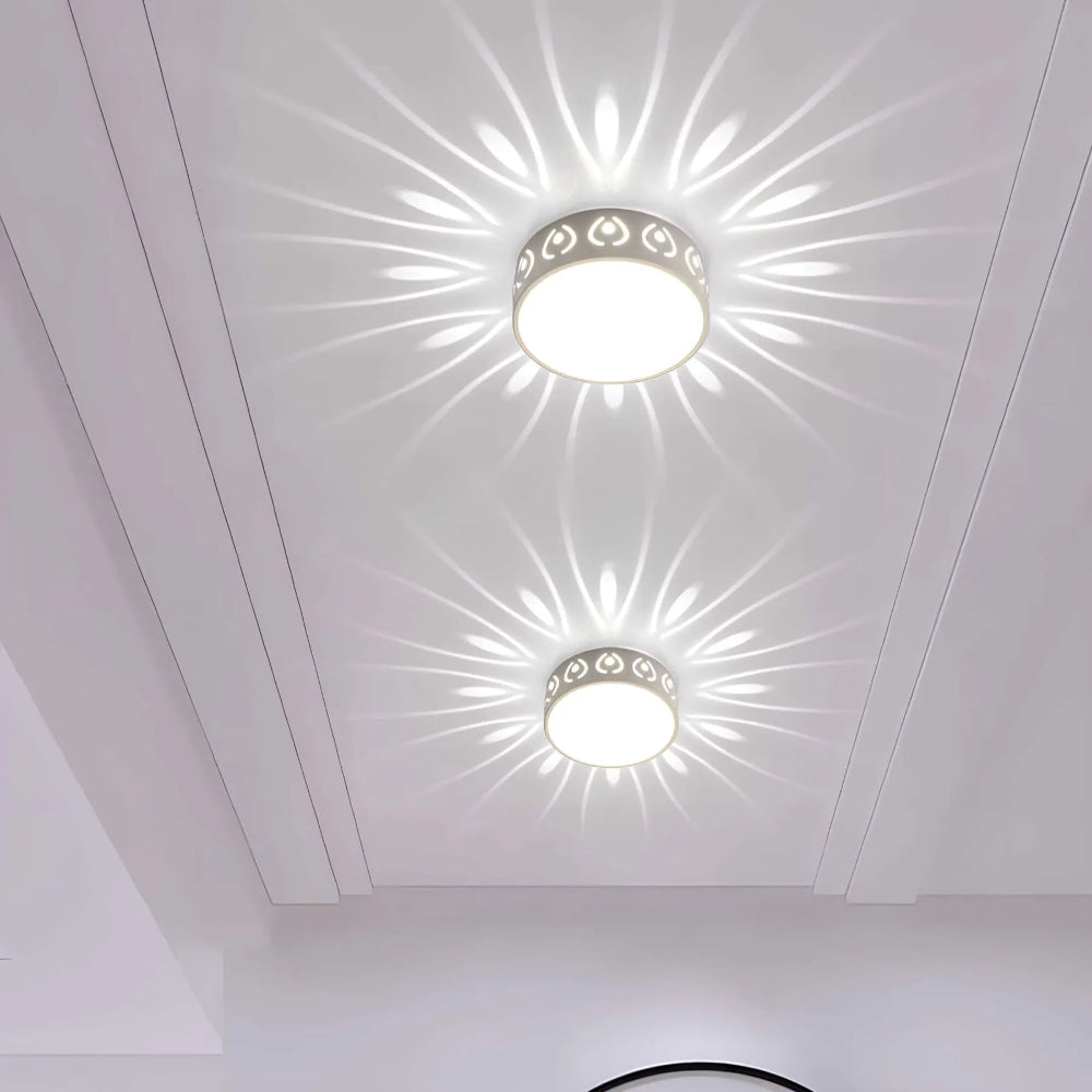 Moderne LED Plafondlamp met Eenvoudig Ontwerp - Energiezuinige Plafonniere voor Binnen en Beschutte Buitenruimtes