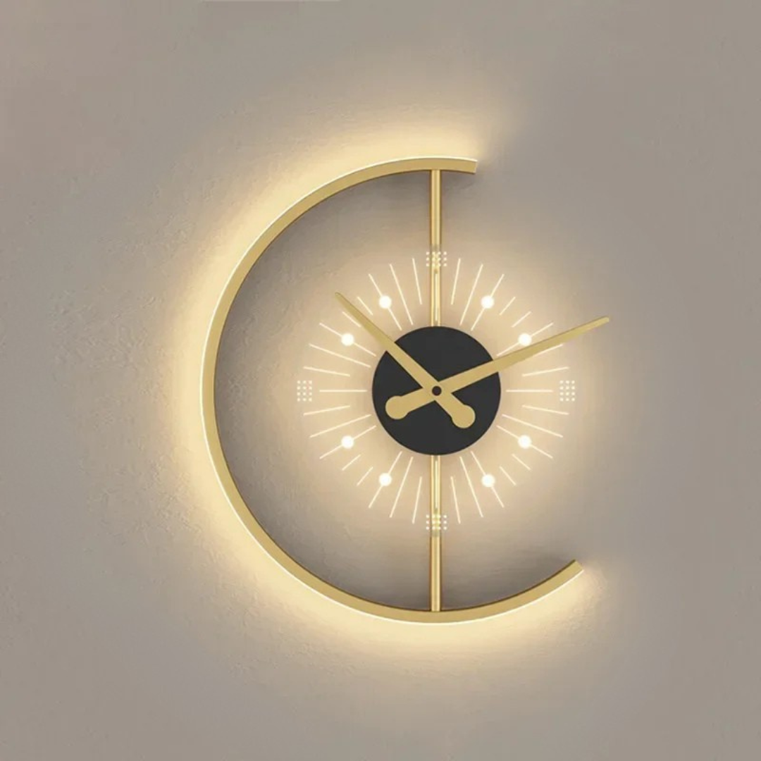Moderne LED Wandklok met Minimalistisch Design – Energiezuinig en Stijlvol voor Woonkamer en Slaapkamer