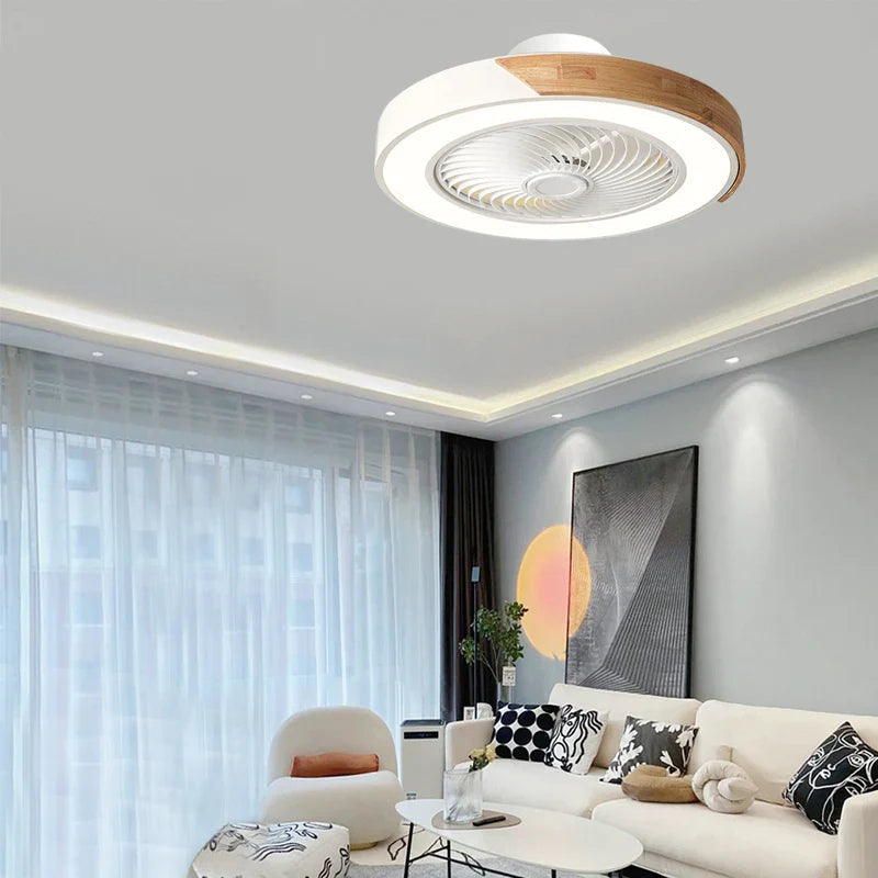Moderne Plafondventilator met Lamp en Afstandsbediening - Stille LED Ventilatorlamp voor Woonkamer en Slaapkamer 2