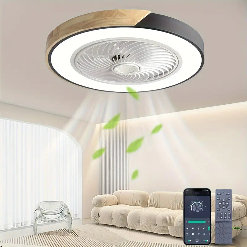 Moderne Plafondventilator met Lamp en Afstandsbediening - Stille LED Ventilatorlamp voor Woonkamer en Slaapkamer 3