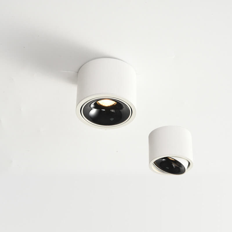 Moderne Ronde LED Plafondlamp met Verstelbare Spotlight – Energiezuinige Plafonniere voor Minimalistische Interieurs
