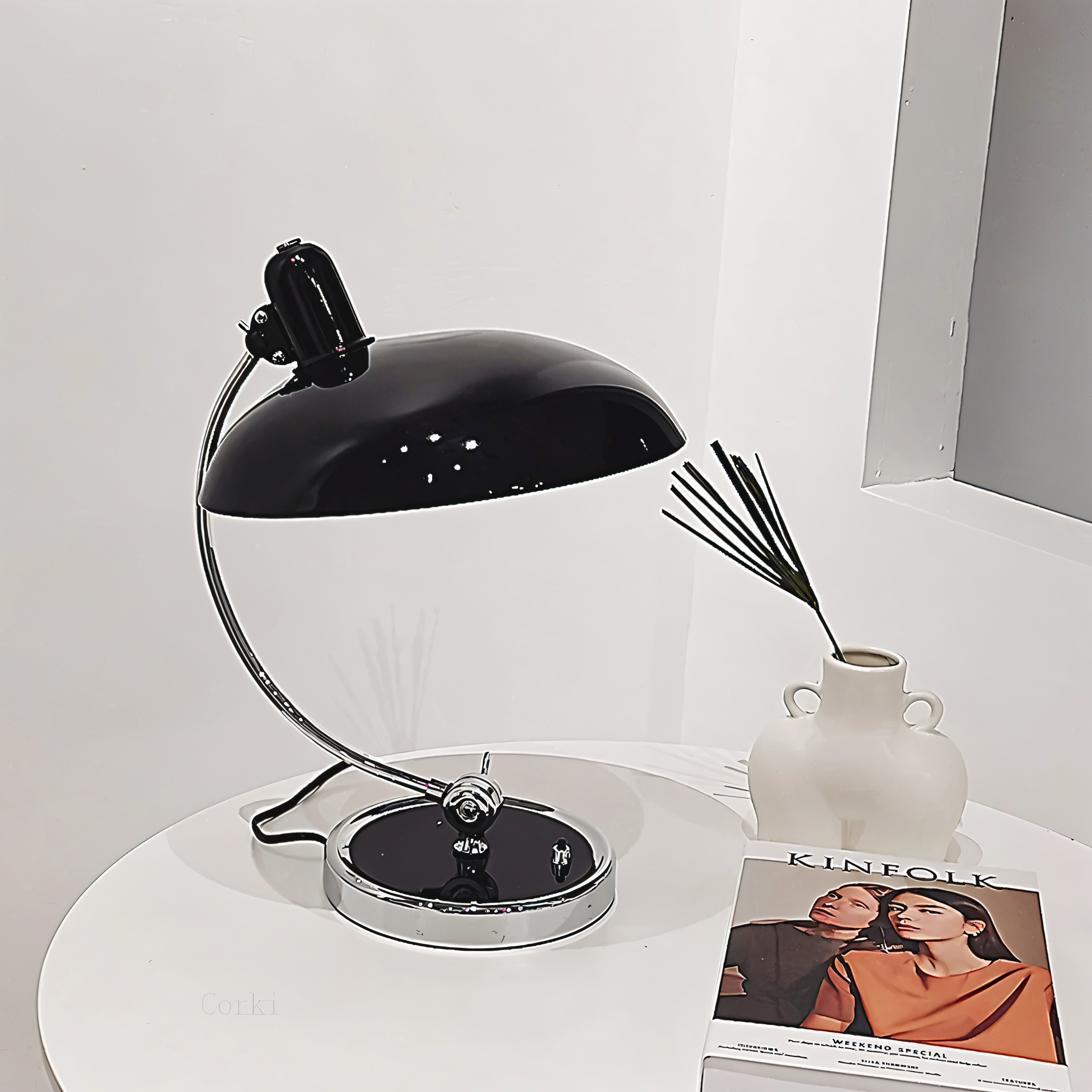NostaChic Tafellamp - Verstelbare Vintage IJzeren Koepel Bureaulamp