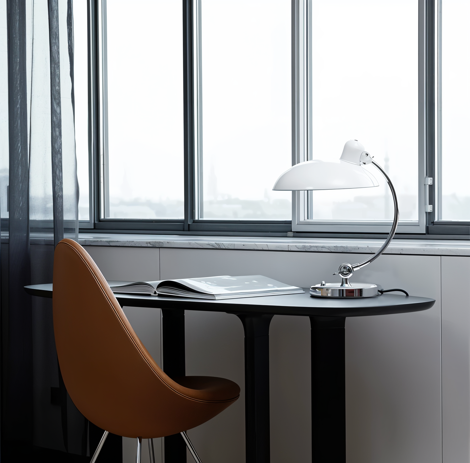 NostaChic Tafellamp - Verstelbare Vintage IJzeren Koepel Bureaulamp