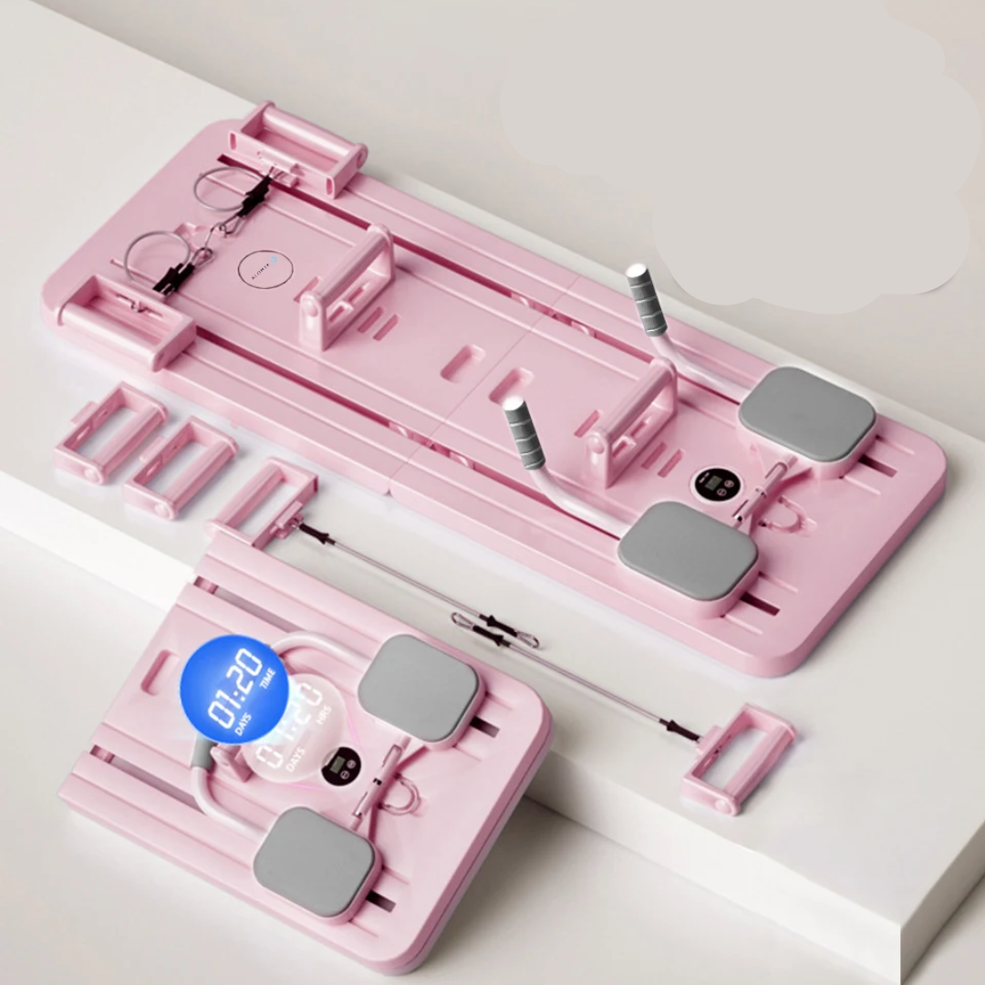 Pilates Reformer voor Thuis – Verbeter Houding, Versterk Spieren, Compact en Lichtgewicht