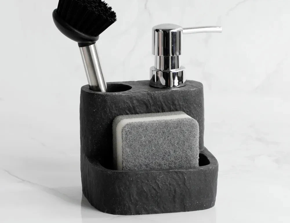 Pure Stream Refilleerbare Soap Dispenser- Minimalistisch ontwerp met Sponge en Burst Set