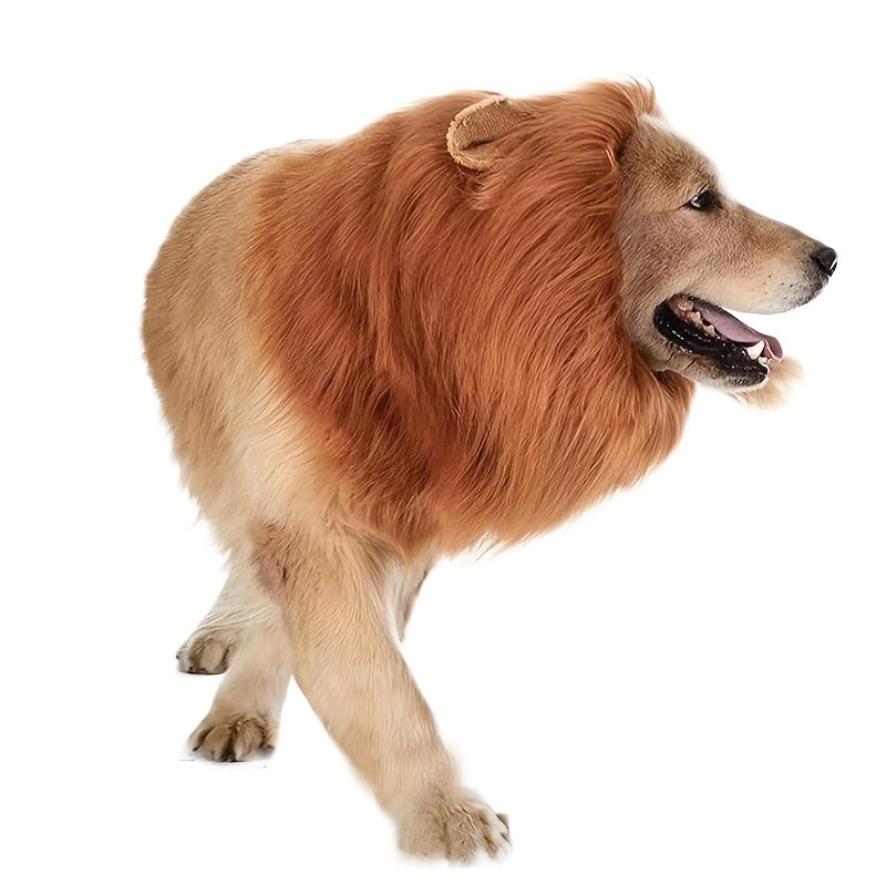 Realistische leeuwenkap voor honden - Verstelbaar zacht kostuum voor Halloween en feestelijke gelegenheden