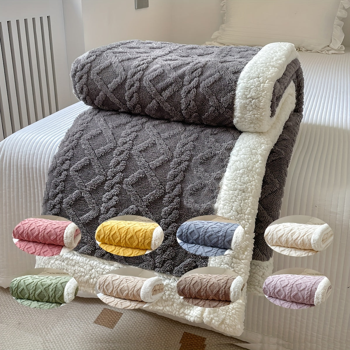 Omkeerbare deken - Luxe, zachte dekens voor ultiem comfort, geschikt voor alle seizoenen, zacht en ademend