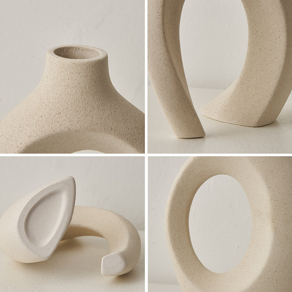 Scandinavische vaas – Minimalistisch design voor een elegant interieur, handgemaakte decoratieve accessoire