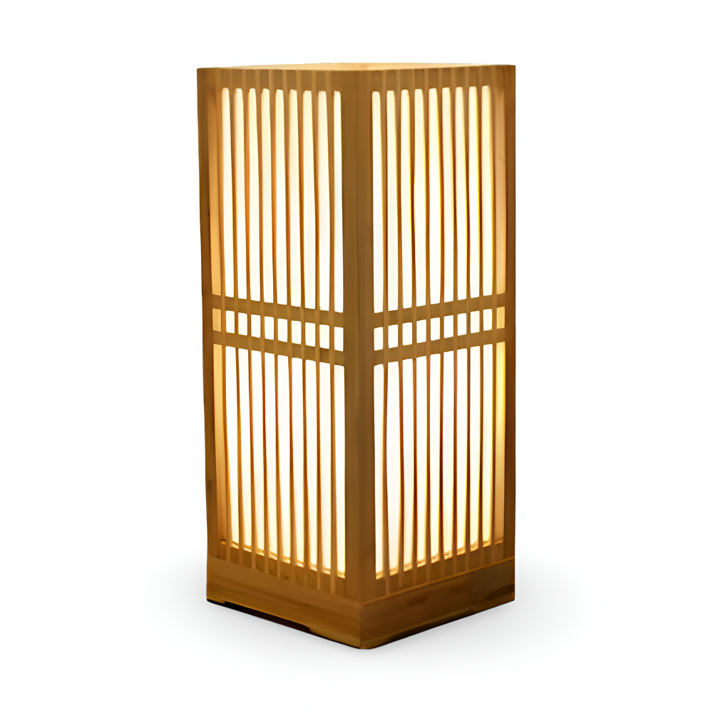 SereniLight Tafellamp - Bureaulamp van bamboehout in Japanse stijl