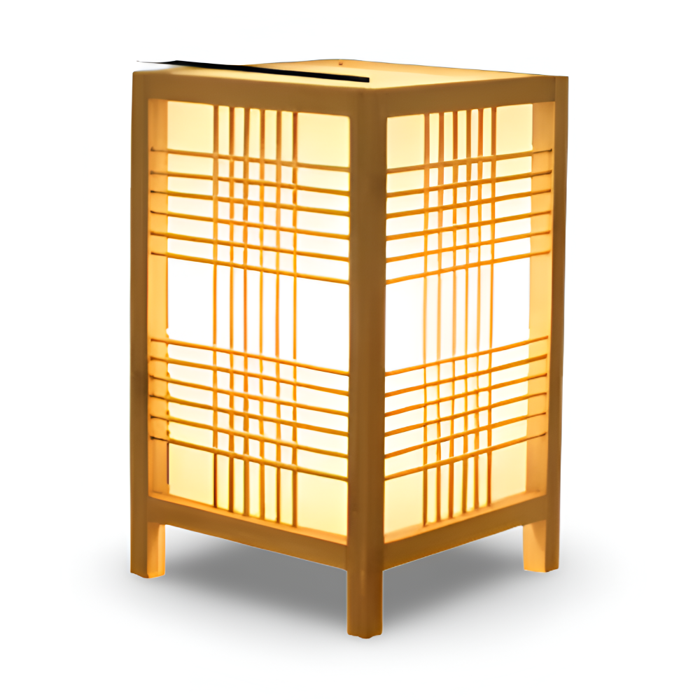 SereniLight Tafellamp - Bureaulamp van bamboehout in Japanse stijl