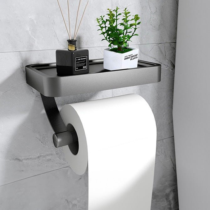 Sleekshelf toiletpapierhouder gemaakt van roestvrij staal met plank - zonder te boren