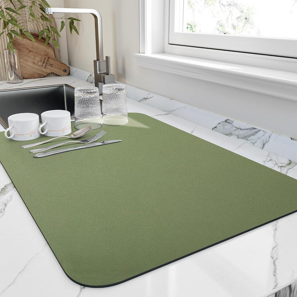 Snel drogende afwasmat voor in de keuken – zeer absorberend, ruimtebesparend, duurzaam