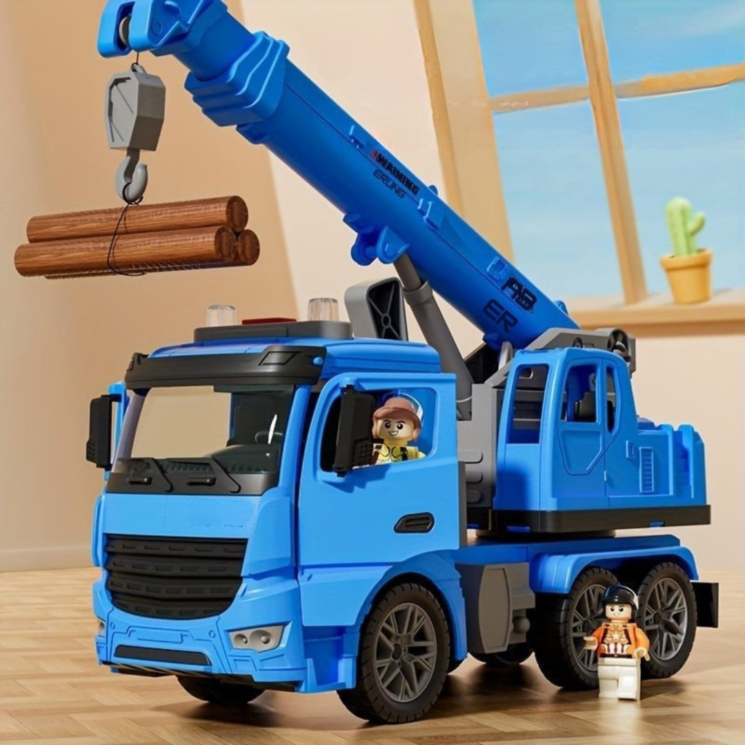 Speelgoedkraanwagen met licht en geluid
