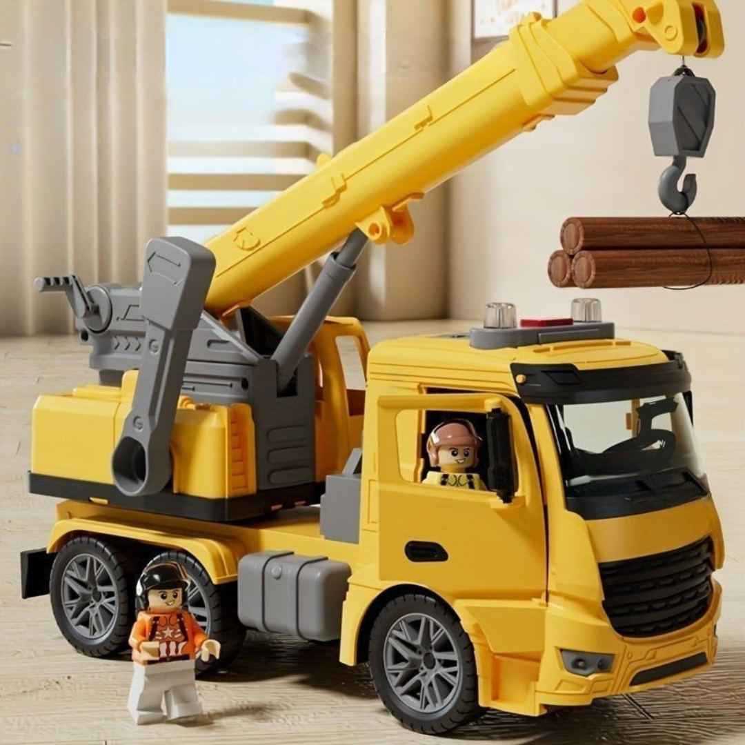 Speelgoedkraanwagen met licht en geluid