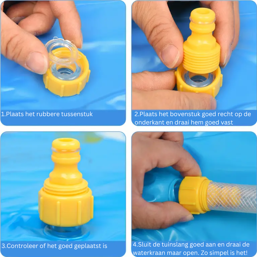 Speelmat met sproeiers voor kinderen – Verfrissende waterspeelmat, veelkleurig, ideaal voor in de tuin