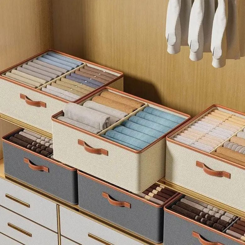 Stapelbare Opbergdoos voor Kleding met Scheidingswanden – Ideaal voor Kasten en Lades