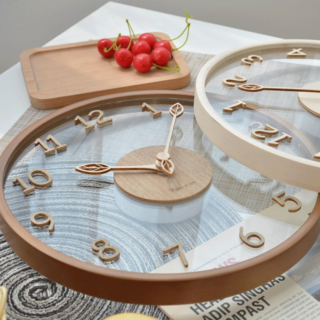 Stijlvolle grote wandklok met stil mechanisme – 30 cm voor een tijdloos interieur