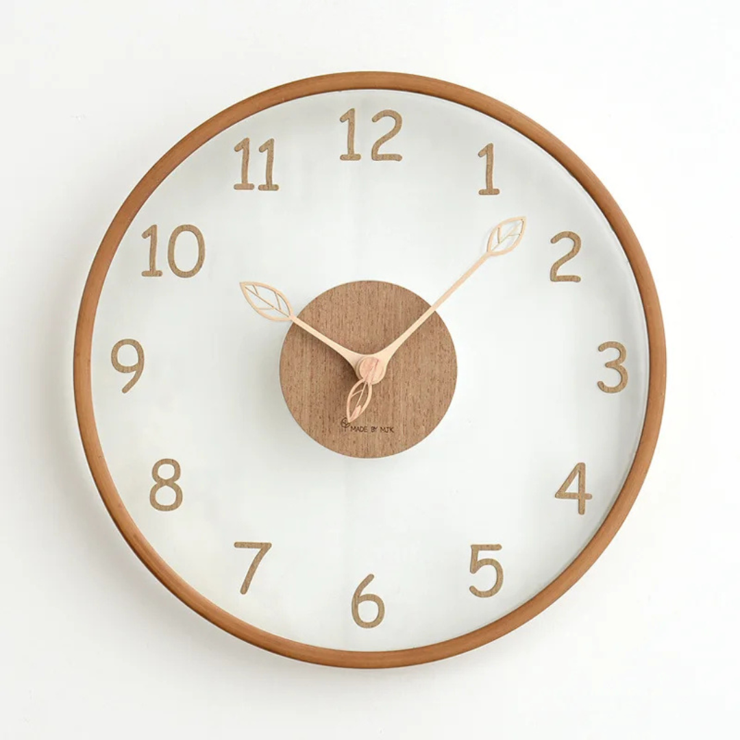 Stijlvolle grote wandklok met stil mechanisme – 30 cm voor een tijdloos interieur