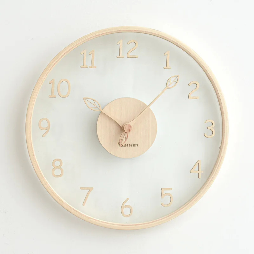 Stijlvolle grote wandklok met stil mechanisme – 30 cm voor een tijdloos interieur