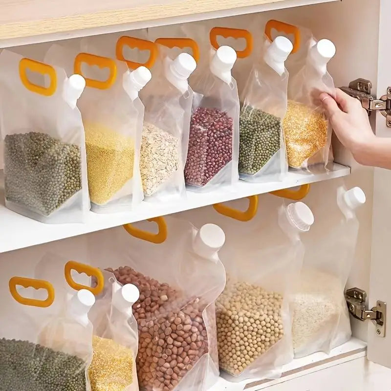 CleanKitchen | Transparante, hoogwaardige voedselcontainers - set van 10, inhoud 1,5 l, 2,5 l en 5 l voor keuken en koelkast