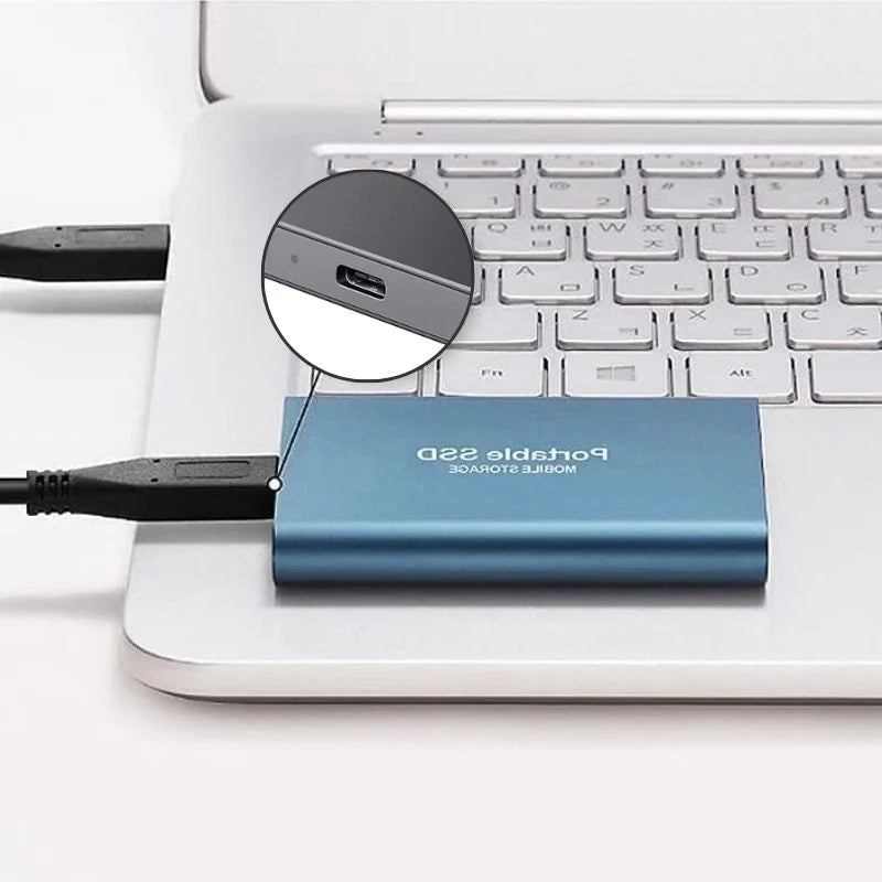 Ultrasnelle externe SSD van 1 TB tot 16 TB - USB 3.1-behuizing, draagbare gegevensopslagschijf