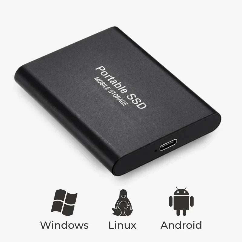 Ultrasnelle externe SSD van 1 TB tot 16 TB - USB 3.1-behuizing, draagbare gegevensopslagschijf