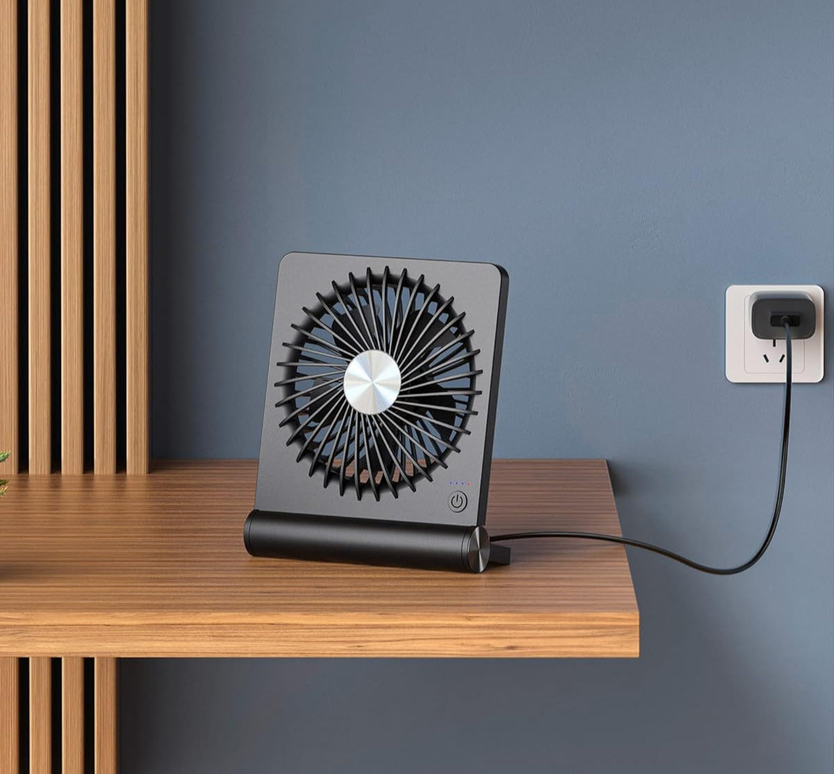 Ultra Lichte Tafelventilator met 3 Snelheden – Compact en Stil voor Thuis en Kantoor