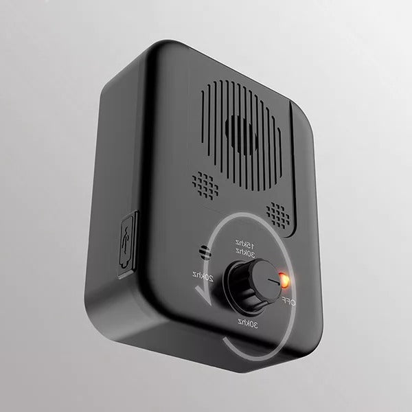 Ultrasonic Anti-Bark Device met Automatische Activatie en Aanpasbare Frequentie – Veilig en USB-oplaadbaar voor Binnen en Buiten