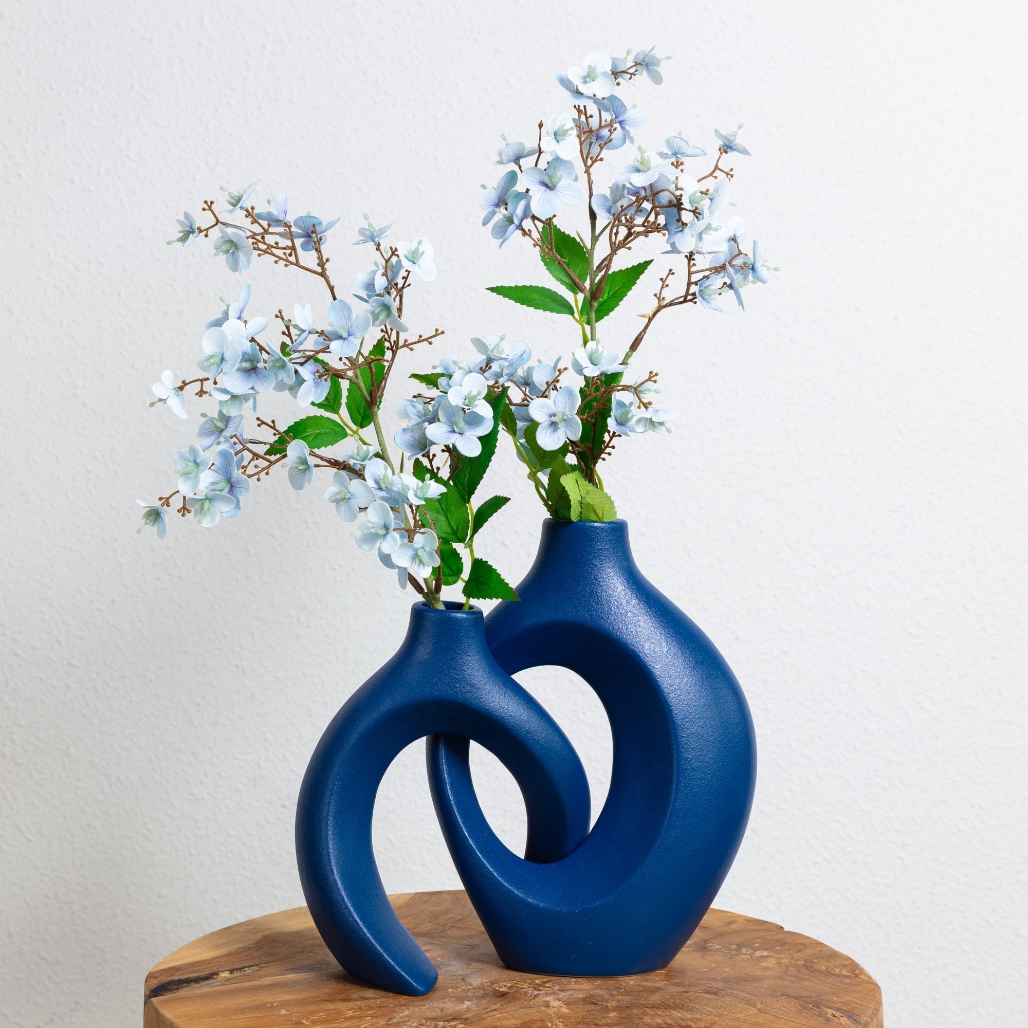 Gleora keramische verweven bloemenvaas - elegante vaas voor bloemendisplays