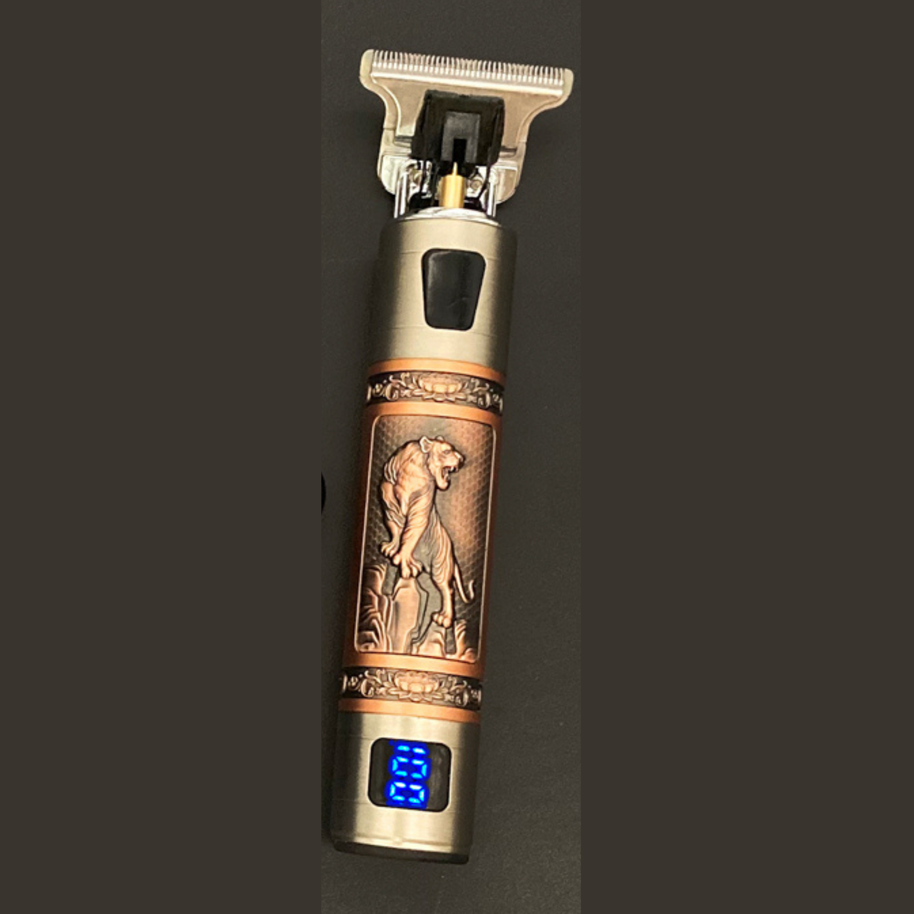 Vintage Baardtrimmer met Precisiesnit en USB Oplaadfunctie - Krachtige, Wasserdichte Trimmer voor de Beste Baardverzorging