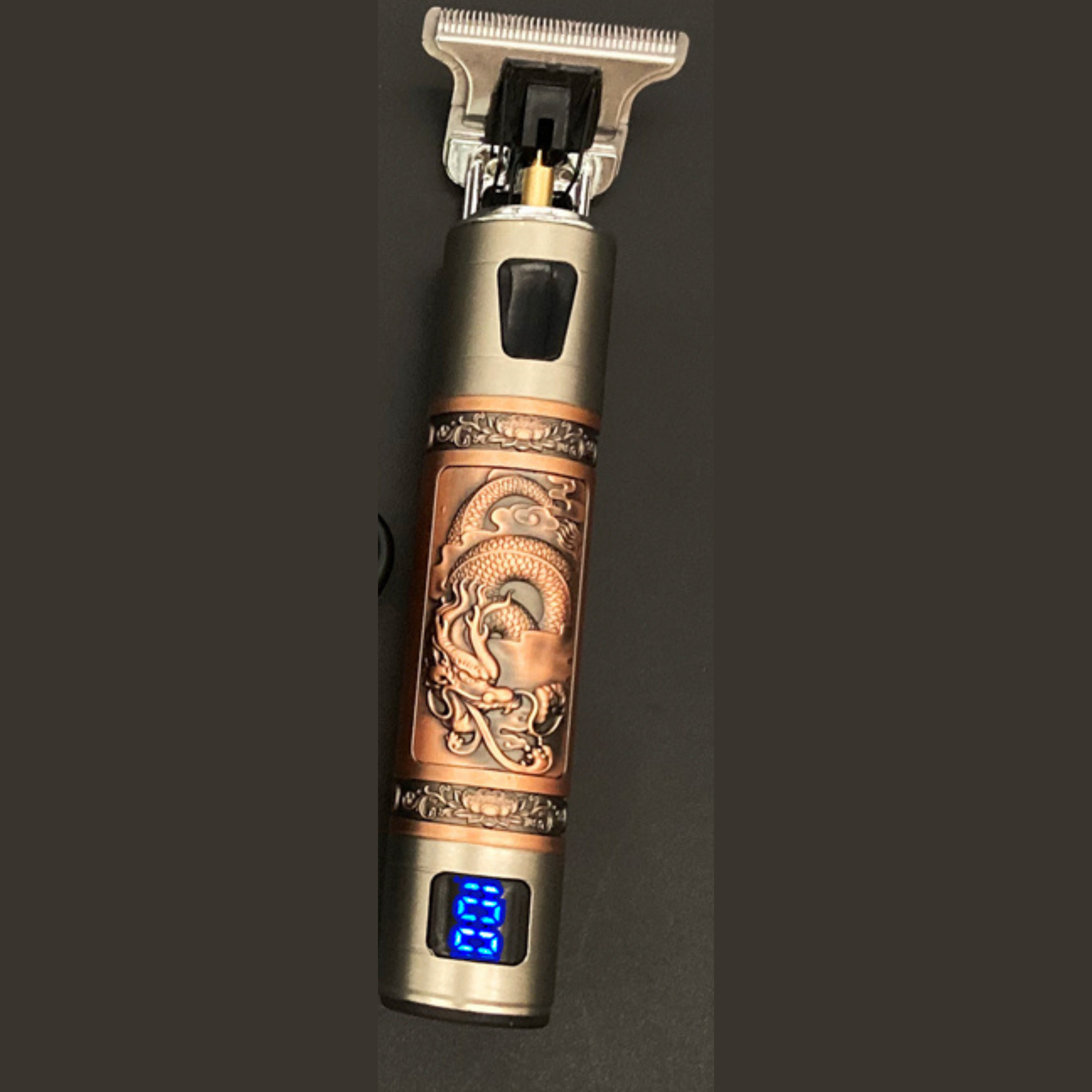 Vintage Baardtrimmer met Precisiesnit en USB Oplaadfunctie - Krachtige, Wasserdichte Trimmer voor de Beste Baardverzorging