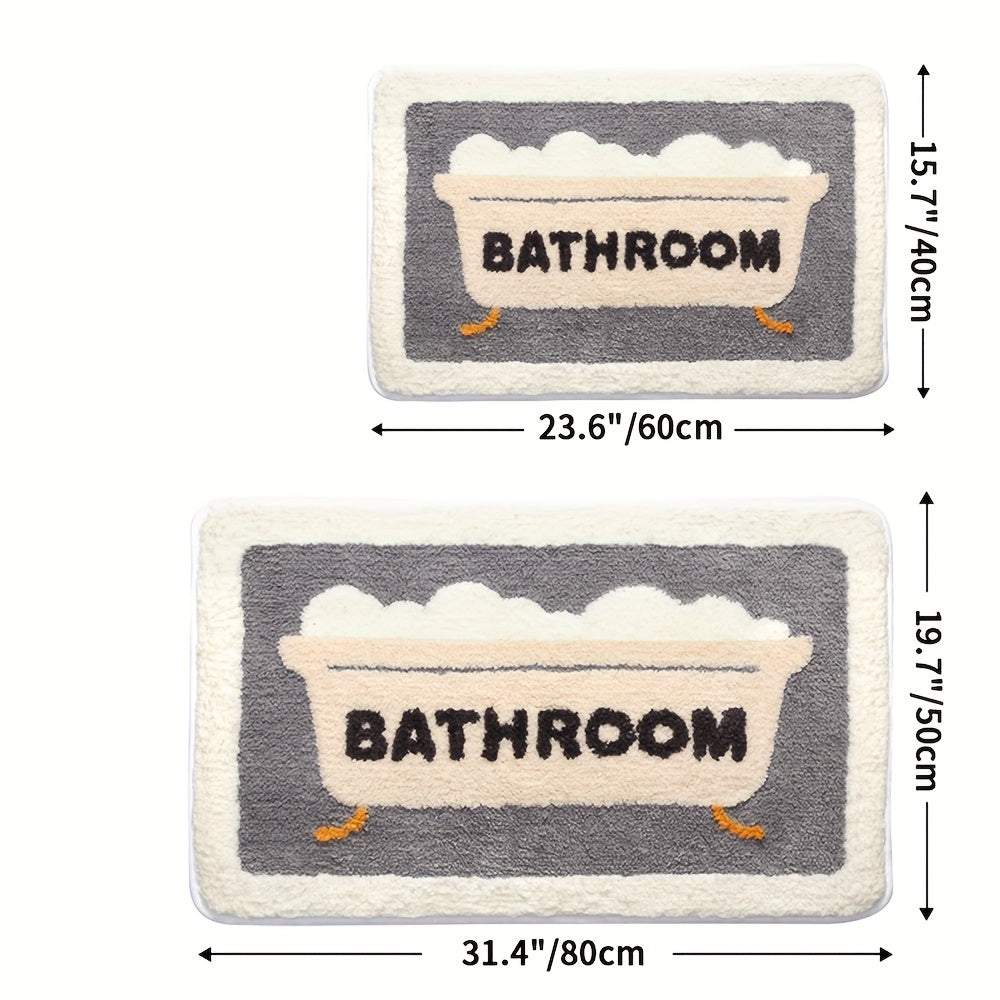 Absorberende Antislip Badkamermat – Zacht, Duurzaam en Veilig Ontwerp
