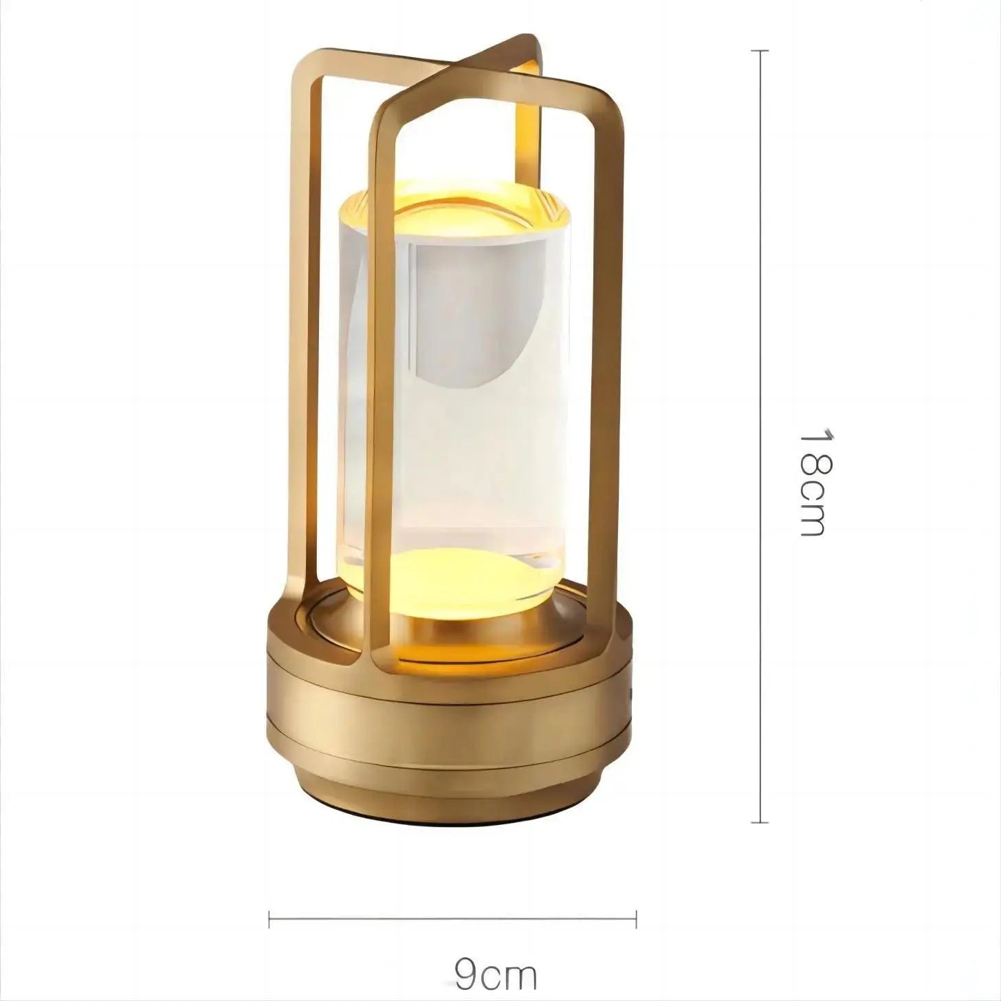 Moderne Minimalistische LED Tafellamp – Kristallen Touch Lamp – Oplaadbare Decoratieve Verlichting