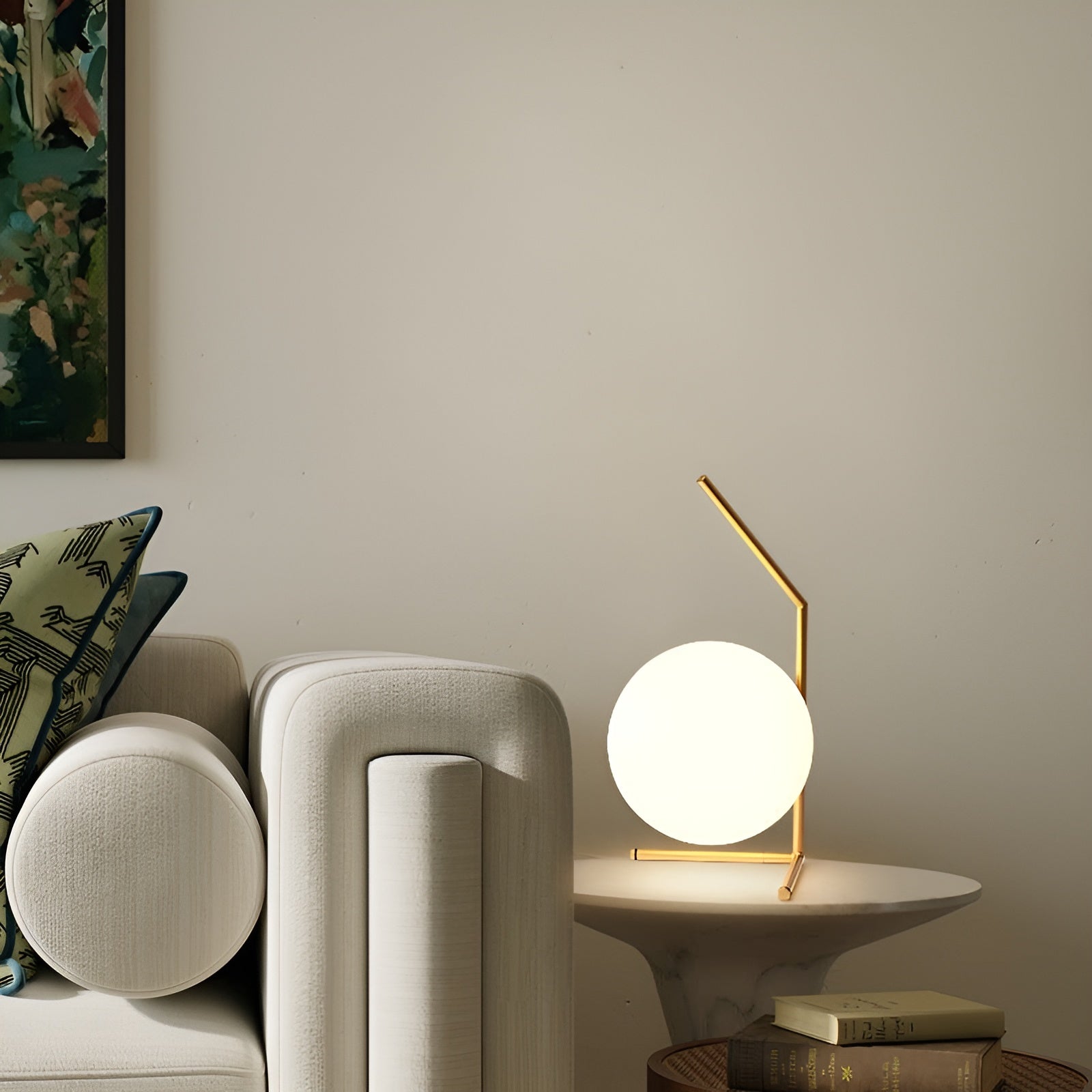TwinkleSphere Touch Lamp – Elegante Glazen Bol LED Nachtlamp – Moderne Tafellamp voor Woonkamer & Kantoor