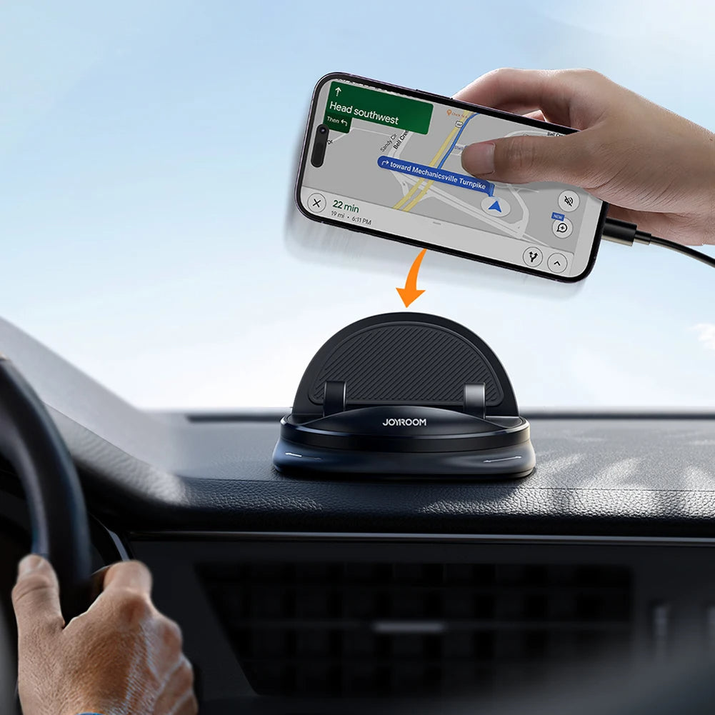 360° draaibare smartphonehouder voor auto's met stevige bevestiging en eenvoudige installatie - universeel