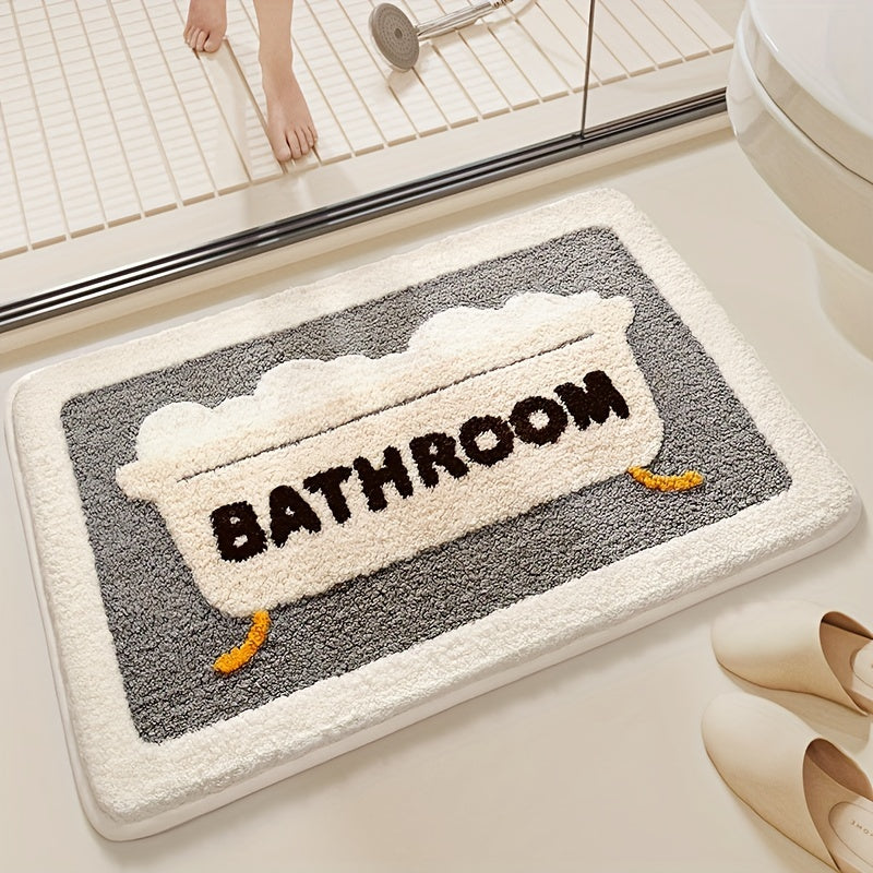 Absorberende antislip-mat voor toilet en badkamer