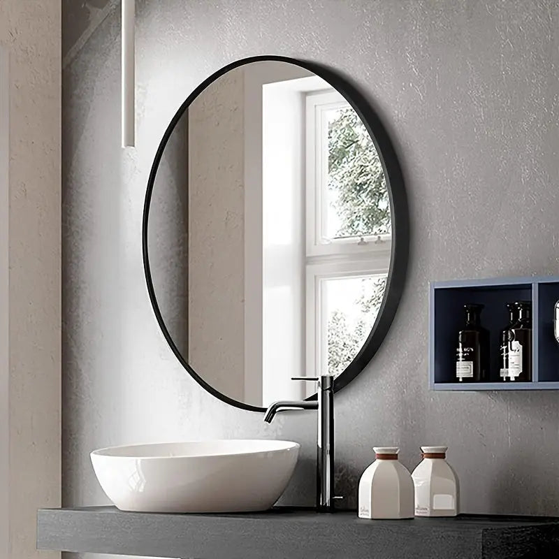 Ronde Wandspiegel - Moderne en Stijlvolle Spiegel voor Badkamer, Slaapkamer & Woonkamer, 50x50 cm