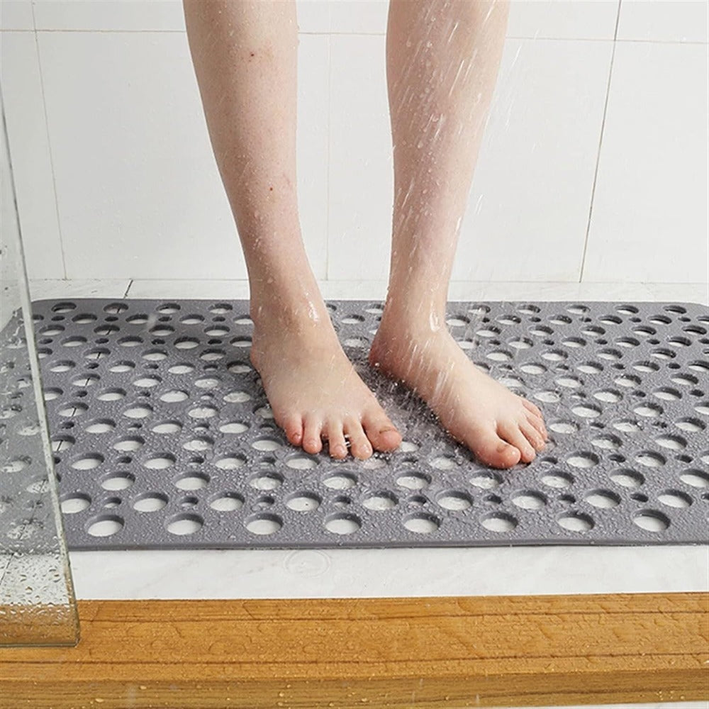 Antislip Douchemat met Antibacteriële Bescherming en Sterke Zuignappen - Veiligheid en Hygiëne voor de Badkamer