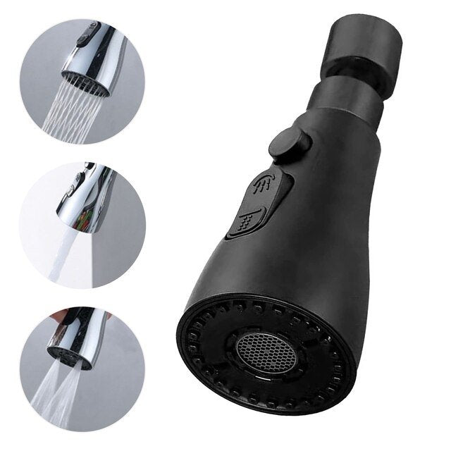 Aquaflow 360° Wahnhahn-sproeikop – Flexibelere, waterbesparende opzetstuk voor waterkranen
