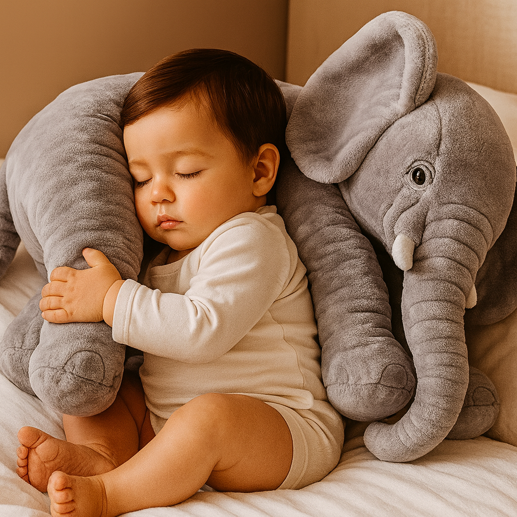 Baby Olifant Kussen – Knuffelig Zacht Speelgoed voor Comfort en Slaap