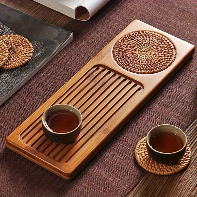 Thee Tray voor Gongfu Ceremonies – Handgemaakt en Duurzaam