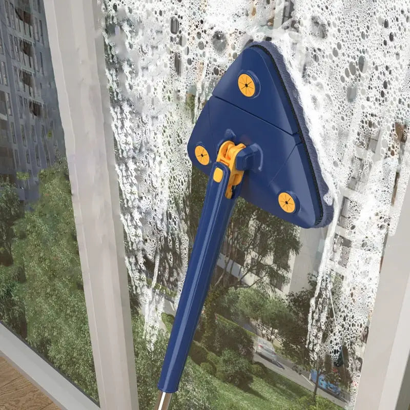 Clean360° Balai met 360° Rotatie en Automatisch Essoringssysteem – Inclusief 6 Microvezel Doeken voor Diverse Vloertypes