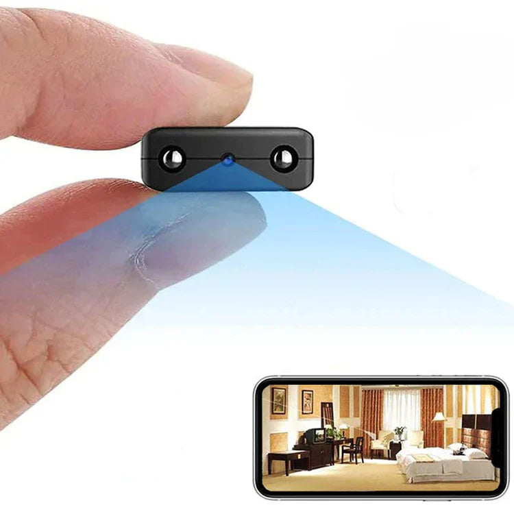 Compacte Draadloze Beveiligingscamera met Nachtzicht en Audio – HD Mini Camera voor Thuisbeveiliging