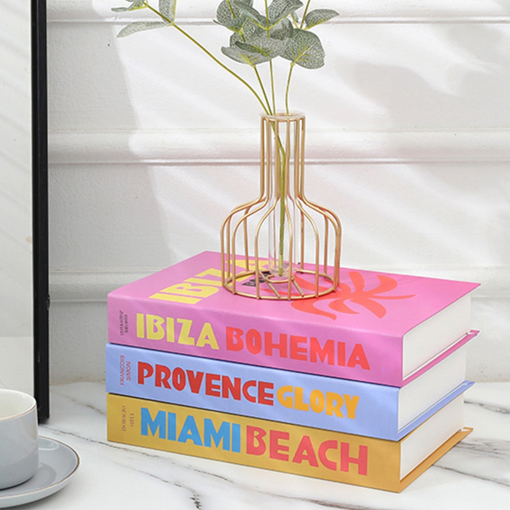 Decoratieve Boeken met Kleurrijke Ontwerpen voor een Gezellige Woonkamer – Lichtgewicht en Duurzaam, Perfect voor Planken en Salontafels